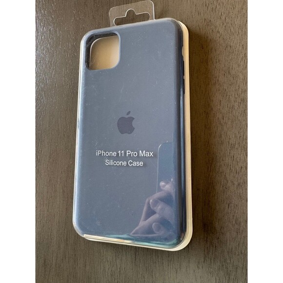 Genuine Apple iPhone 11 Pro Max Silicone Case - Alaskan Blue MX032ZM/A - Picture 1 of 2
